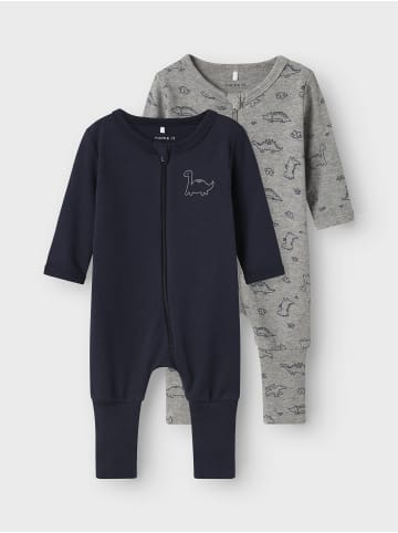name it 2er-Pack Schlafanzug in Grey Melange