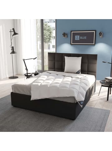 Spessarttraum Leichte Ganzjahres-Daunendecke "Blue" in weiß