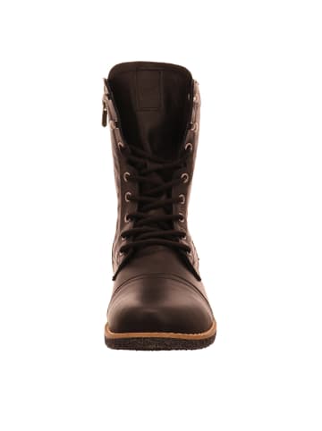 Esgano Damenschnürrstiefel warm flach Da.-Stiefelette in  Schwarz