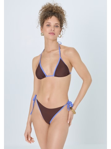 LSCN BY LASCANA Triangel-Bikini in brown-blue