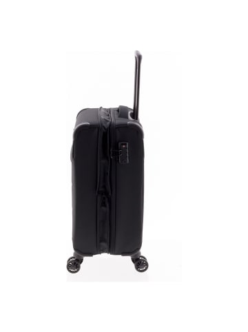 Gladiator 4700 4 Rollen Kabinentrolley 55 cm mit Dehnfalte black