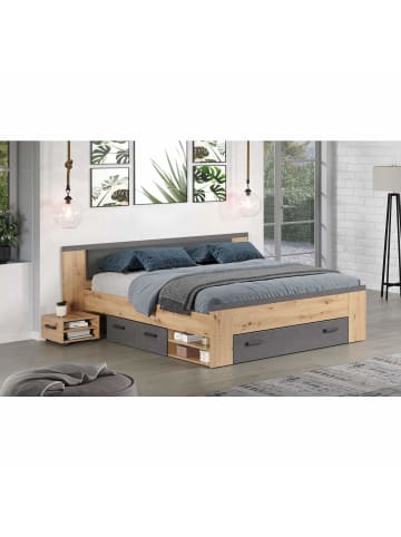 ebuy24 Bett Follow Eiche 230 x 203 cm