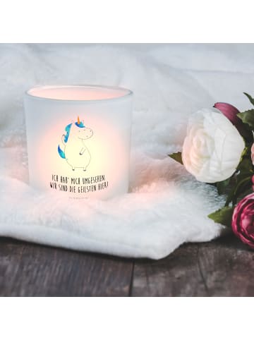Mr. & Mrs. Panda kerzen windlicht Einhorn Mann mit Spruch in Transparent