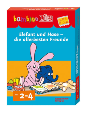 Westermann Lernspielverlag Lernspiel bambinoLÜK Set Elefant und Hase - allerbesten Freunde, 24 M - 4 J
