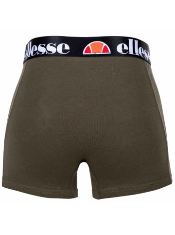 ellesse Boxershort 6er Pack in Schwarz/Khaki/Blau