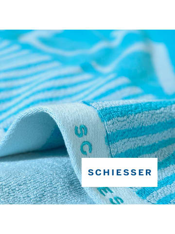 Schiesser Saunatuch Rom in Türkis