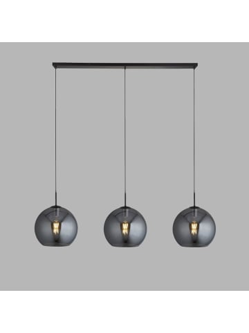 Licht-Erlebnisse Pendelleuchte (B)30 x (L)146 x (T)37 cm in Schwarz Rauchgrau