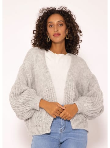 SASSYCLASSY Oversize Strick-Cardigan in Grau