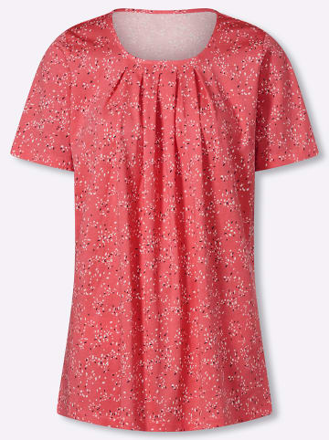 Sieh an! Longshirt in grapefruit-ecru-bedruckt