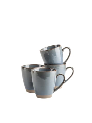 Mäser Kaffeebecher, Keramik Nottingham in Blau / Grau