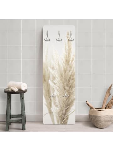 WALLART Garderobe - Flauschiges Pampasgras in Creme-Beige