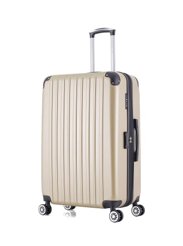 WAVE PARIS Großer Hartschalenkoffer DENALI in Beige (95L)