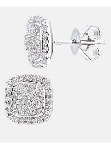 Diamant L'éternel Ohrstecker aus 375 Weißgold mit Diamant