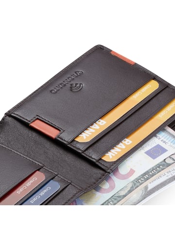 Roncato Monaco Geldbörse RFID Schutz Leder 11 cm in brown