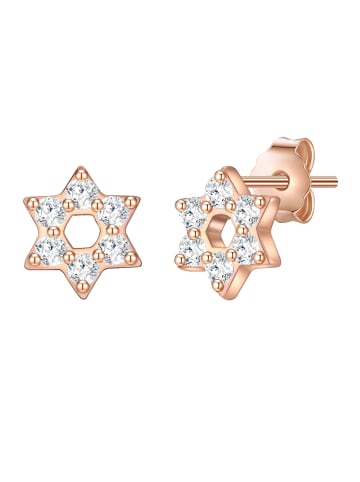 Glanzstücke München Ohrstecker Sterling Silber roségold Zirkonia weiß in roségold