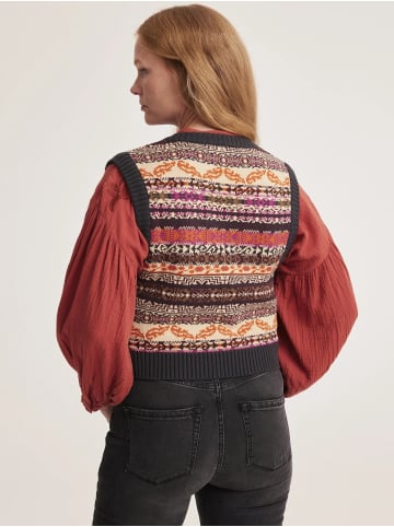 Odd Molly Vest Jean in BROWN PLUM