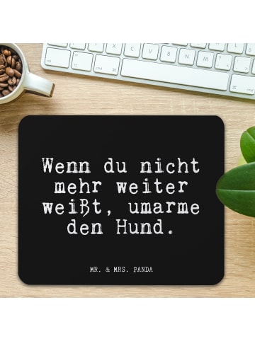 Mr. & Mrs. Panda Mousepad Wenn du nicht mehr... mit Spruch in Schwarz