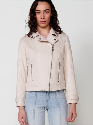 KOROSHI Jacke. in beige