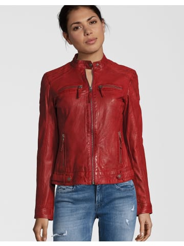 7eleven Lederjacke MARIAN in rot