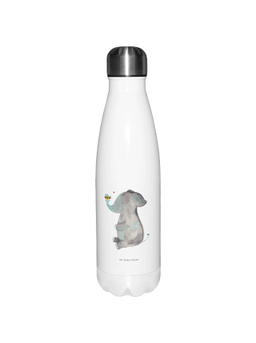 Mr. & Mrs. Panda Thermosflasche Elefant Biene ohne Spruch in Weiß