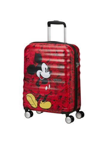 American Tourister Wavebreaker Disney - 4-Rollen-Kabinentrolley 55 cm (rot) in mickey comics red