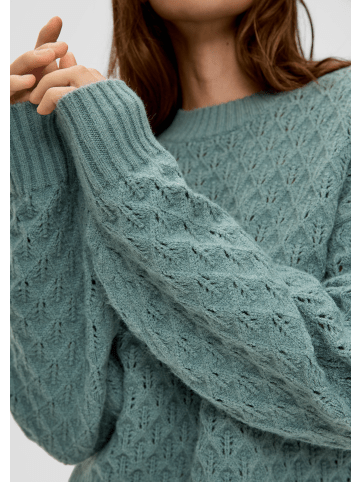 QS Strickpullover langarm in Petrol