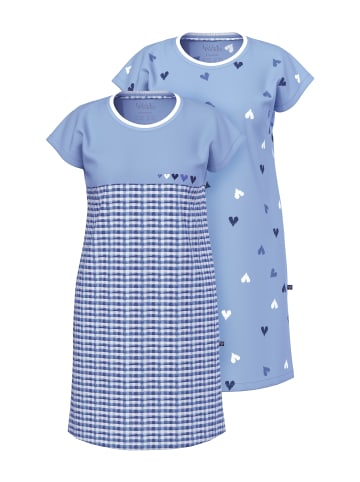 Ulla Popken Nachthemd in frostblau