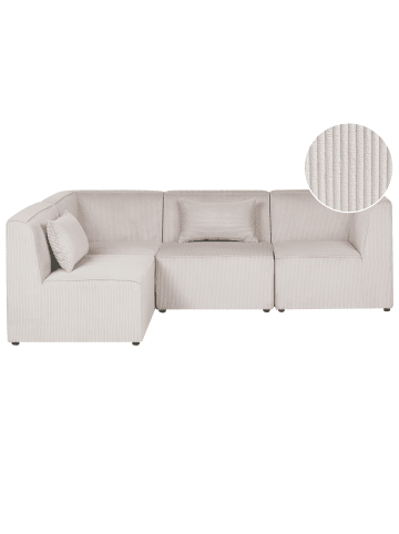 Beliani 4-tlg Modulsofa LEMVIG in Beige