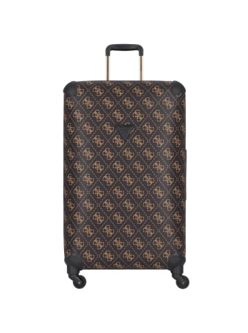 Guess Berta 4 Rollen Trolley 70 cm mit Dehnfalte in brown logo