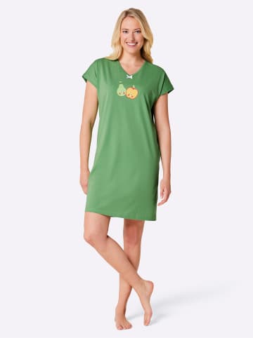 WITT WEIDEN Sleepshirts in apfel + weiß-bedruckt