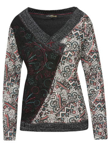 KOROSHI Langarm-T-Shirt in multicolor