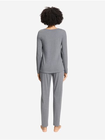 Hanro Pyjama Natural Elegance in stone melange