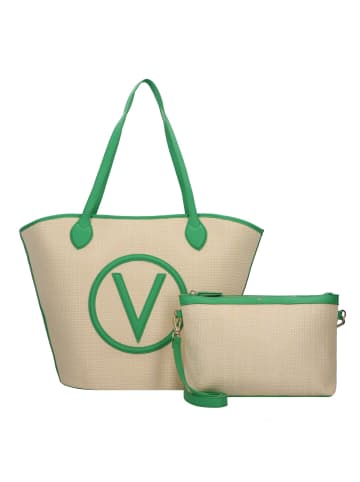 Valentino Covent Shopper Tasche 33 cm in natur-verde