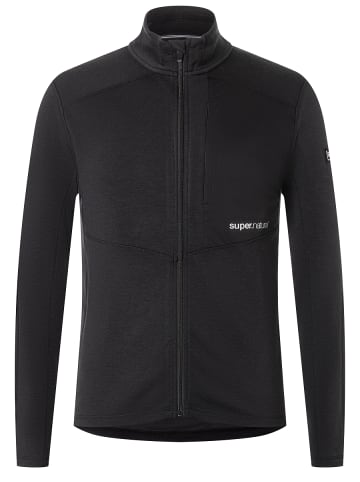 super.natural Merino Jacke in schwarz