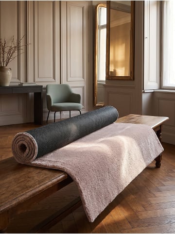 KADIMA DESIGN Läufer Uni rutschhemmend pflegeleicht Wohnzimmer Schlafzimmer Flur in Rosa