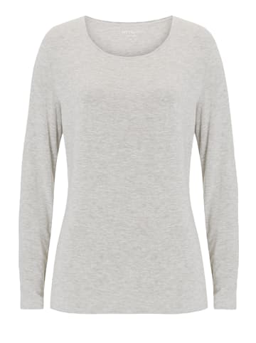 BETTY & CO Basic Shirt unifarben in Light Silver Melange