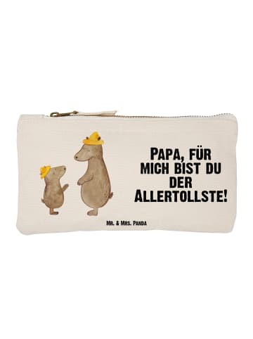 Mr. & Mrs. Panda Waschbeutel Bären mit Hut mit Spruch in Weiß