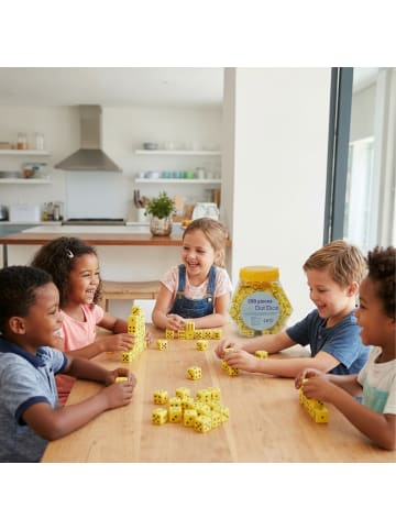 relaxdays 200 x Flüsterwürfel in Gelb - 2 cm