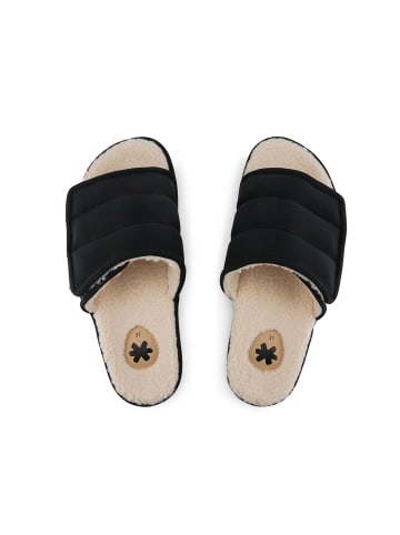 Flip Flop Hausschuh "slide*velcro paddy"  in Schwarz