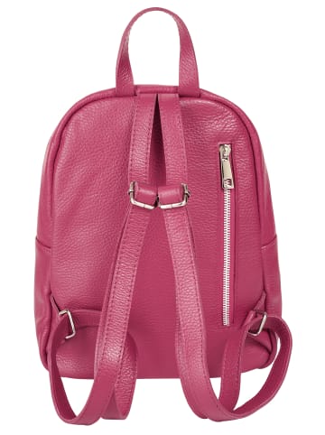 Samantha Look Rucksack echt Leder in pink