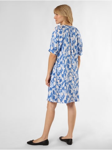 Ambiance Kleid in blau ecru - 0003