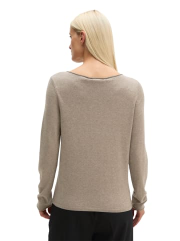 Marc O'Polo Feinstrick-Pullover regular in Stone Taupe Melange