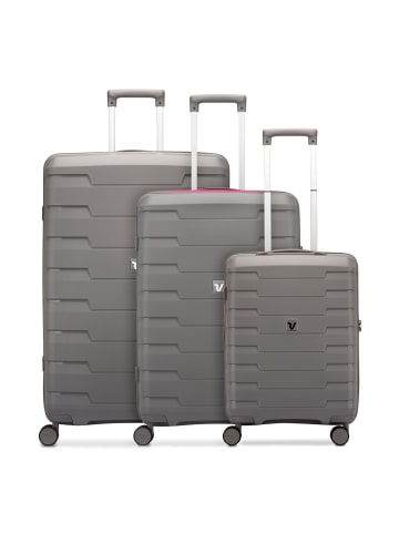 Roncato Skyline 2.0 Neon 4 Rollen Kofferset 3-teilig in grau