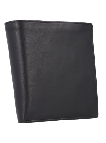 Esquire Frankfurt Geldbörse RFID Schutz Leder 11 cm in schwarz