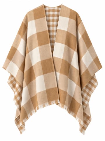collezione alessandro Poncho " Karo " in beige