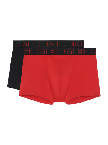 HOM 2-Pack Retroshorts Boxerlines HO1 in red/black