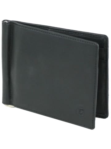 Esquire Logo Kreditkartenetui Leder 11 cm in schwarz