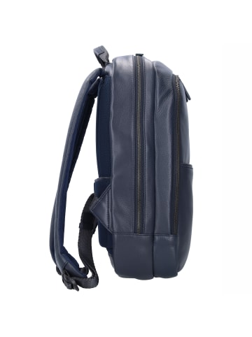 BRIC`s Torino Business-Rucksack Leder 40 cm Laptopfach navy