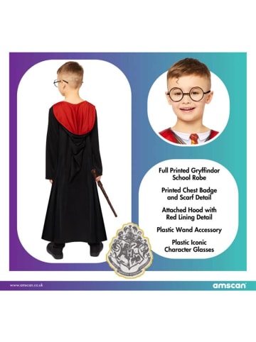 amscan Kinderkostüm Harry Potter Hogwarts Gryffindor Fasching Gr.110 4-6 Jahre
