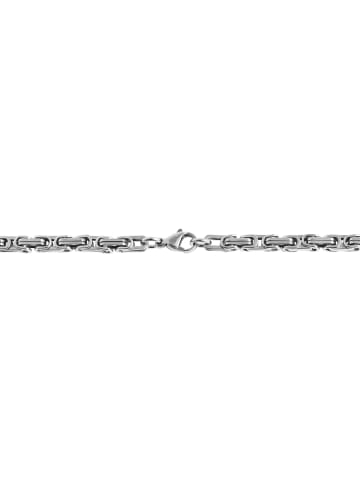 Adeliás Herren Halskette – Königskette aus Edelstahl 60 cm in silber